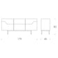 Tonin Casa - CORAL T8632S Designer Sideboard 220 cm