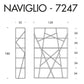 Tonin Casa - NAVIGLIO T7247 Bookshelf