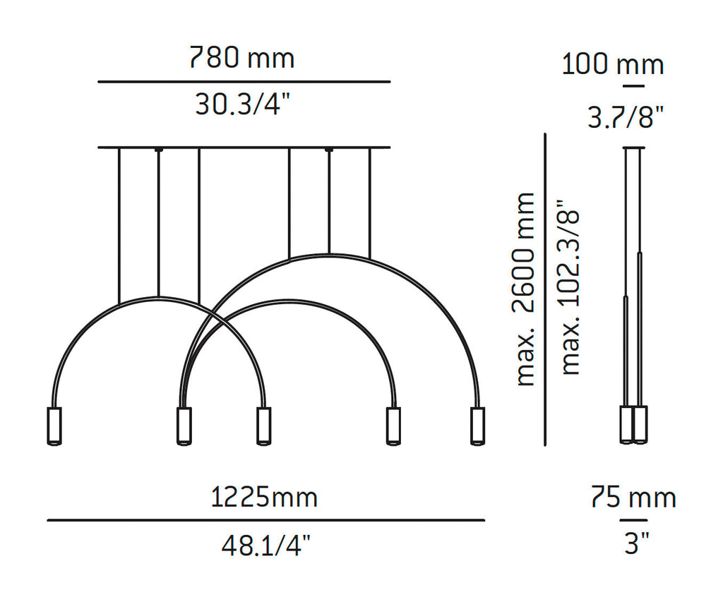 Estiluz - Volta L78S.1D1T-W