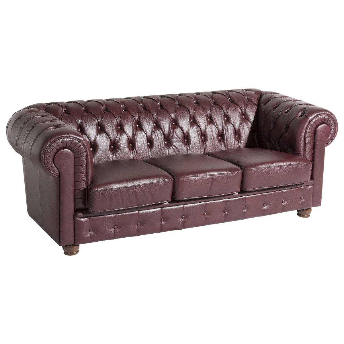 Max Winzer - 3-Sitzer Sofa Bridgeport 100% Wischleder in 2 Farben