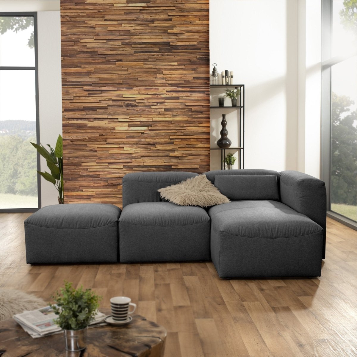 Max Winzer - Lena modulares Sofa-Set 03 Anthrazit