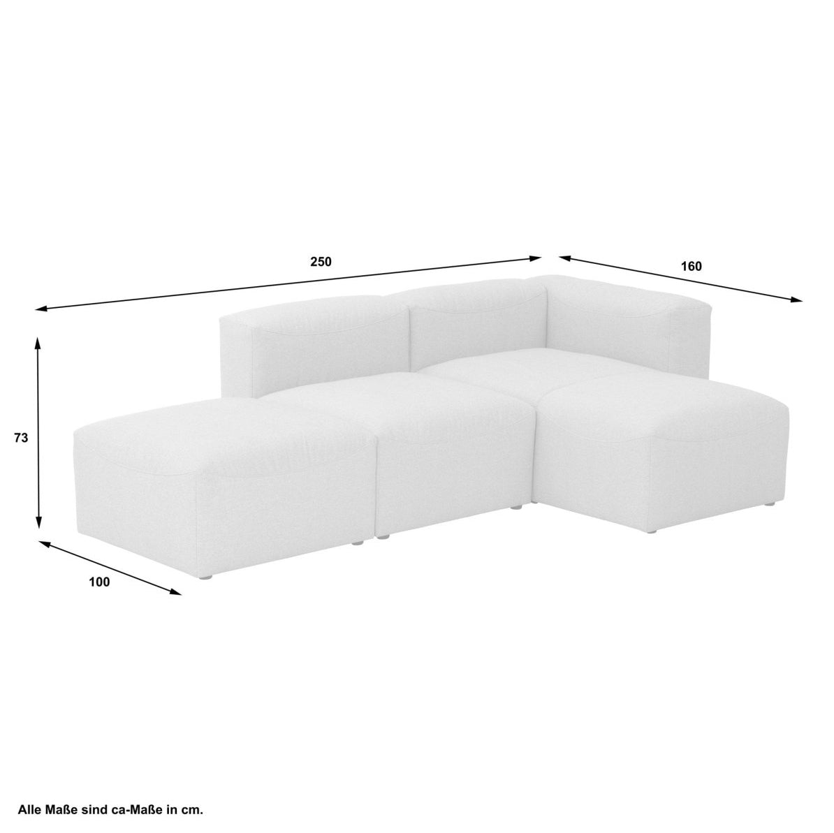 Max Winzer - Lena modulares Sofa-Set 03 Creme