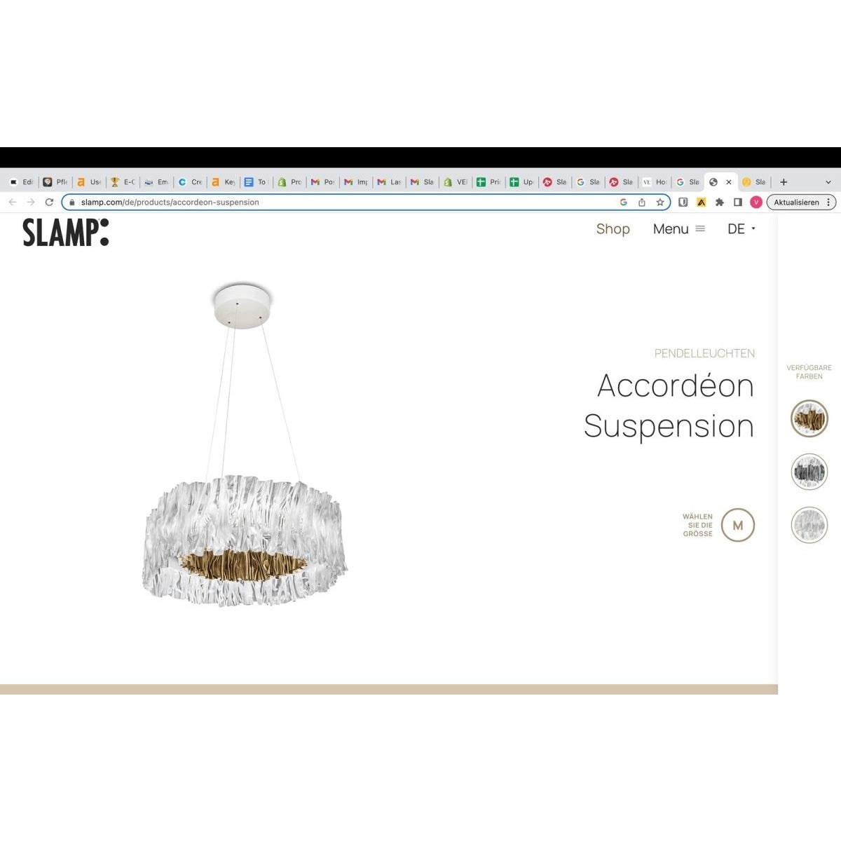 Slamp - ACCORDÉON SUSPENSION LED-Pendelleuchte