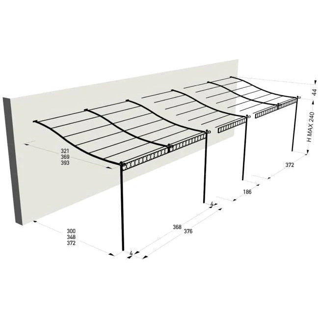 Unopiu - Erweiterung Anbaupergola Tibisco